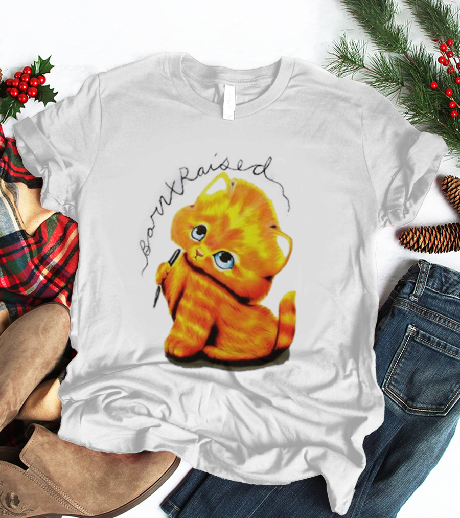 Born X Raised Mischief Orange Cat T-Shirt