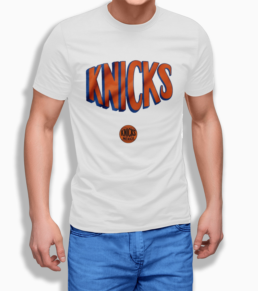 New York Knicks Mexico Basketball Team Knicks Mexico Collaboration T-Shirt