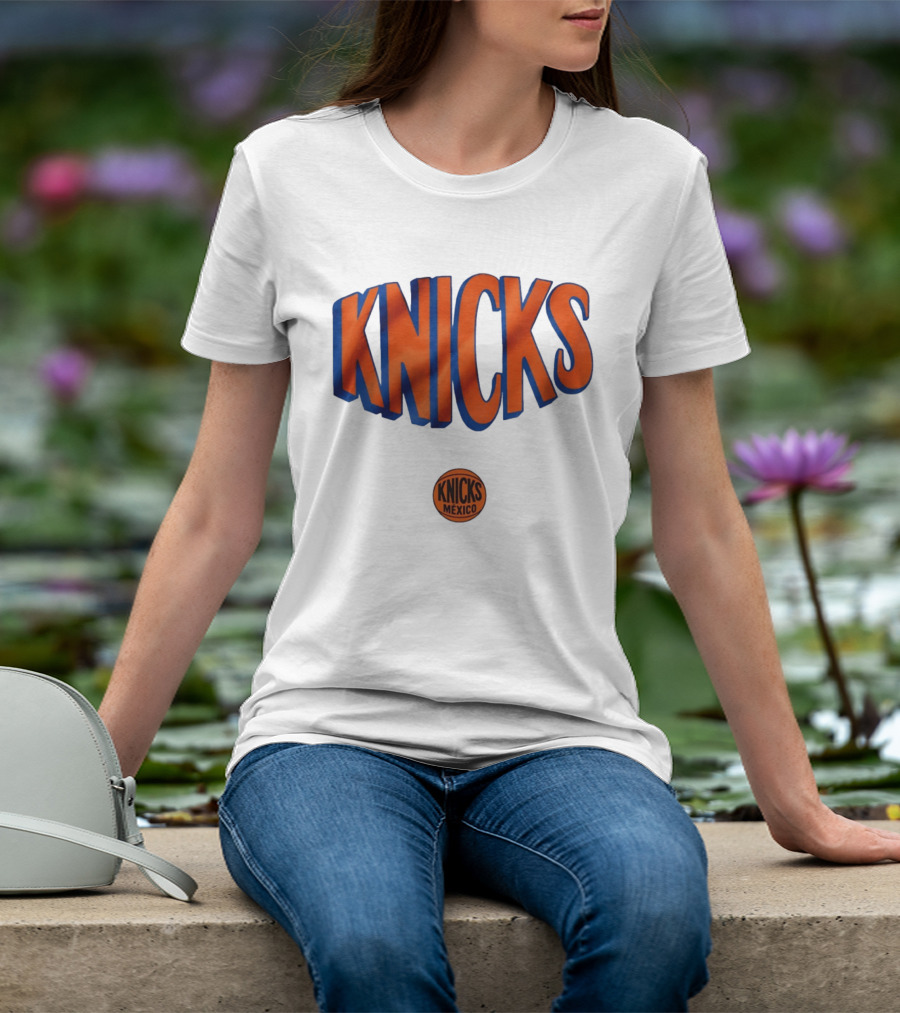 New York Knicks Mexico Basketball Team Knicks Mexico Collaboration T-Shirt