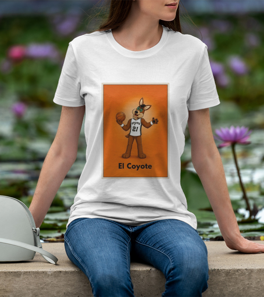 El Coyote Spurs 21 Basketball NBA San Antonio T-Shirt