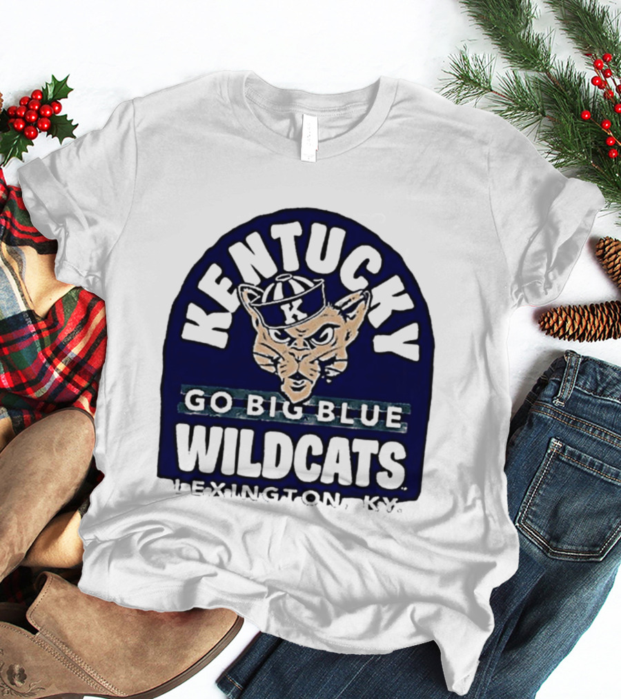 Kentucky Wildcats Go Big Blue Sailor Hat Lexington KY T-Shirt
