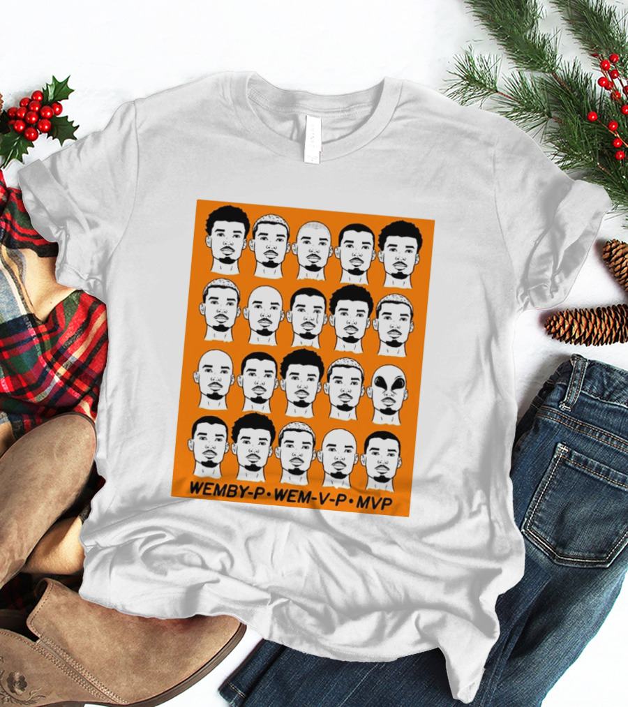 WEMBY P WEM V P MVP Victor Wembanyama Faces Collection T-Shirt