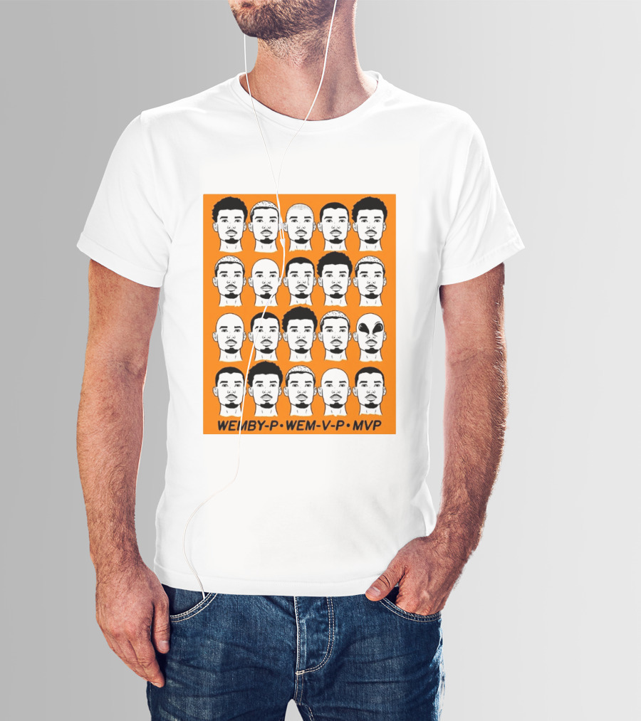 WEMBY P WEM V P MVP Victor Wembanyama Faces Collection T-Shirt