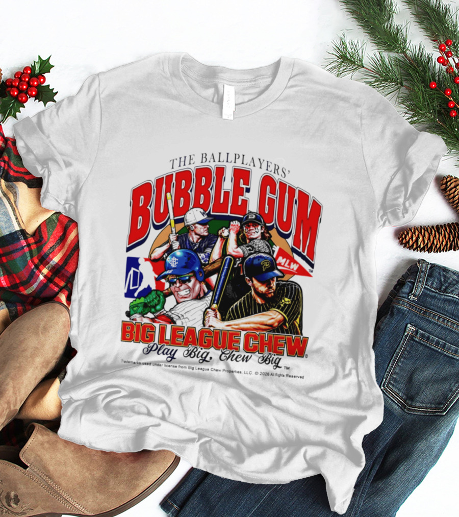 The Ballplayers' Bubble Gum Big League Chew Play Big Chew Big T-Shirt
