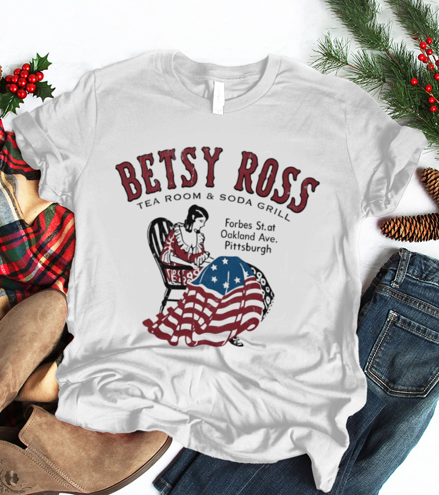 Betsy Ross Tea Room Soda Grill Forbes St Oakland Ave Pittsburgh T-Shirt