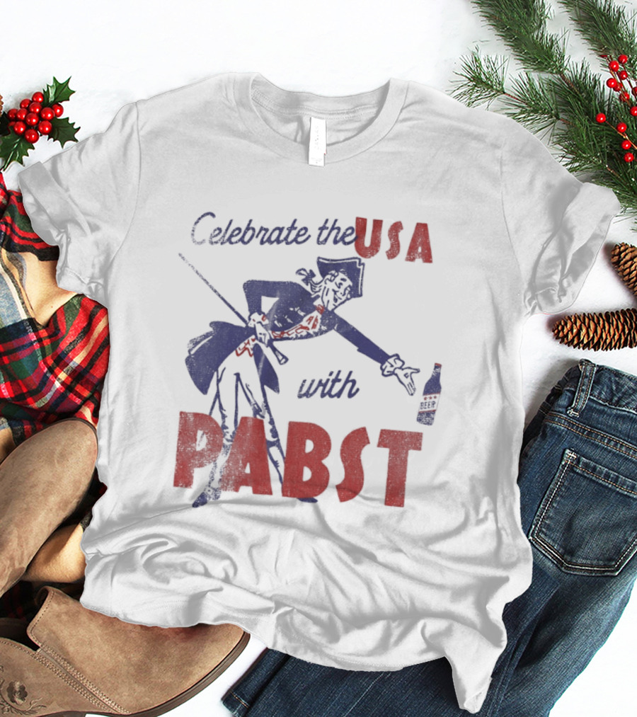Celebrate The USA With Pabst Patriotic Beer T-Shirt