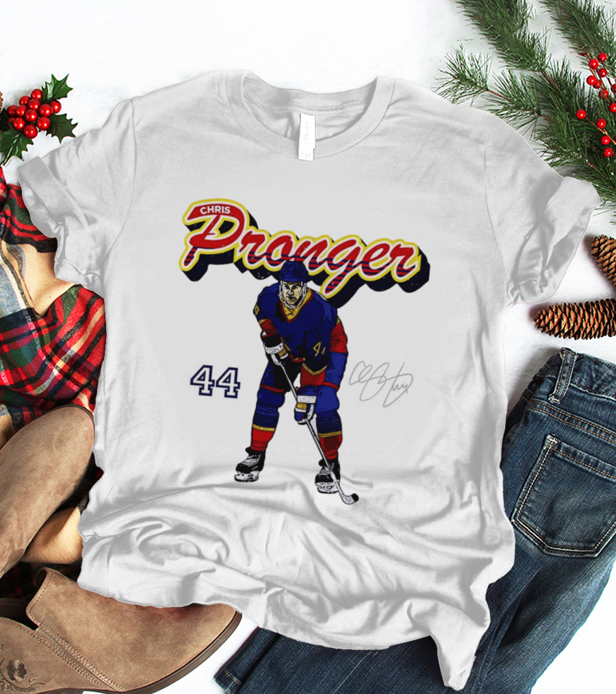 Chris Pronger 44 Edmonton Oilers Hockey Player T-Shirt