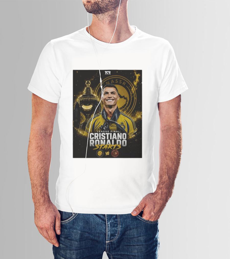 League Final Cristiano Ronaldo Starts Al Nassr Vs Damac Club T-Shirt