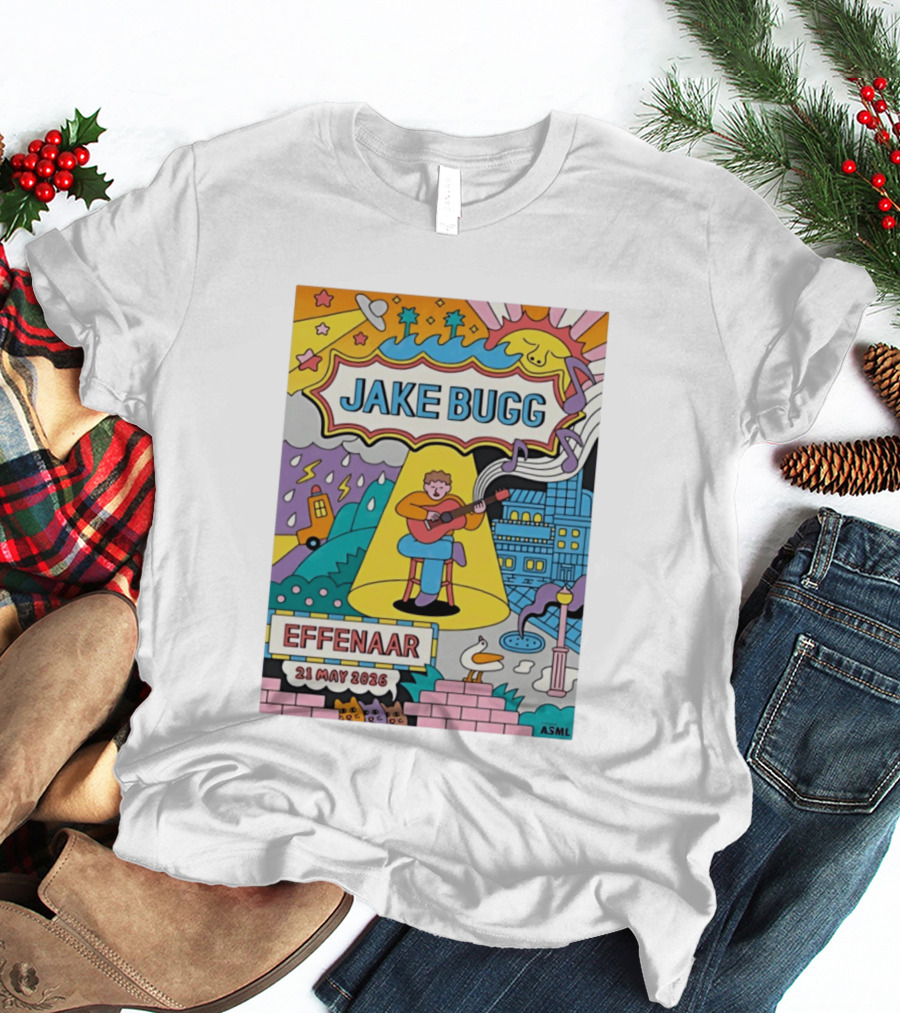 Jake Bugg Effenaar 21 May 2026 Pop Art Style Concert Event T-Shirt
