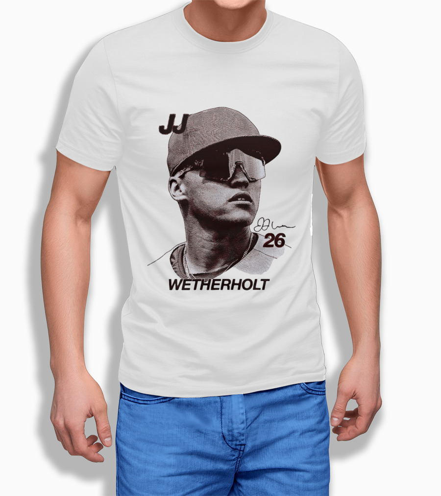 JJ Wetherholt 26 St. Louis Cardinals Baseball Big Head T-Shirt