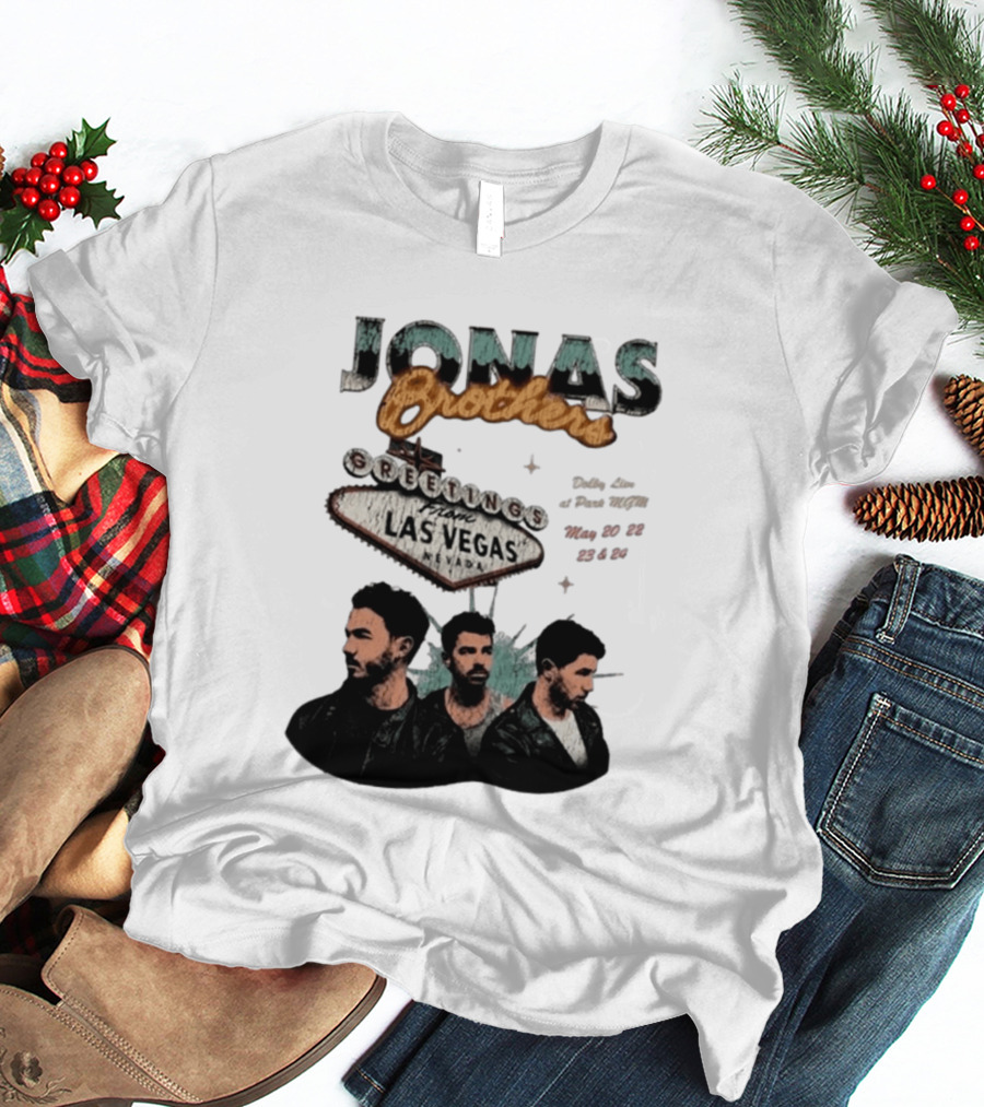 Jonas Brothers Greetings From Las Vegas Nevada May 17 18 2026 Event T-Shirt