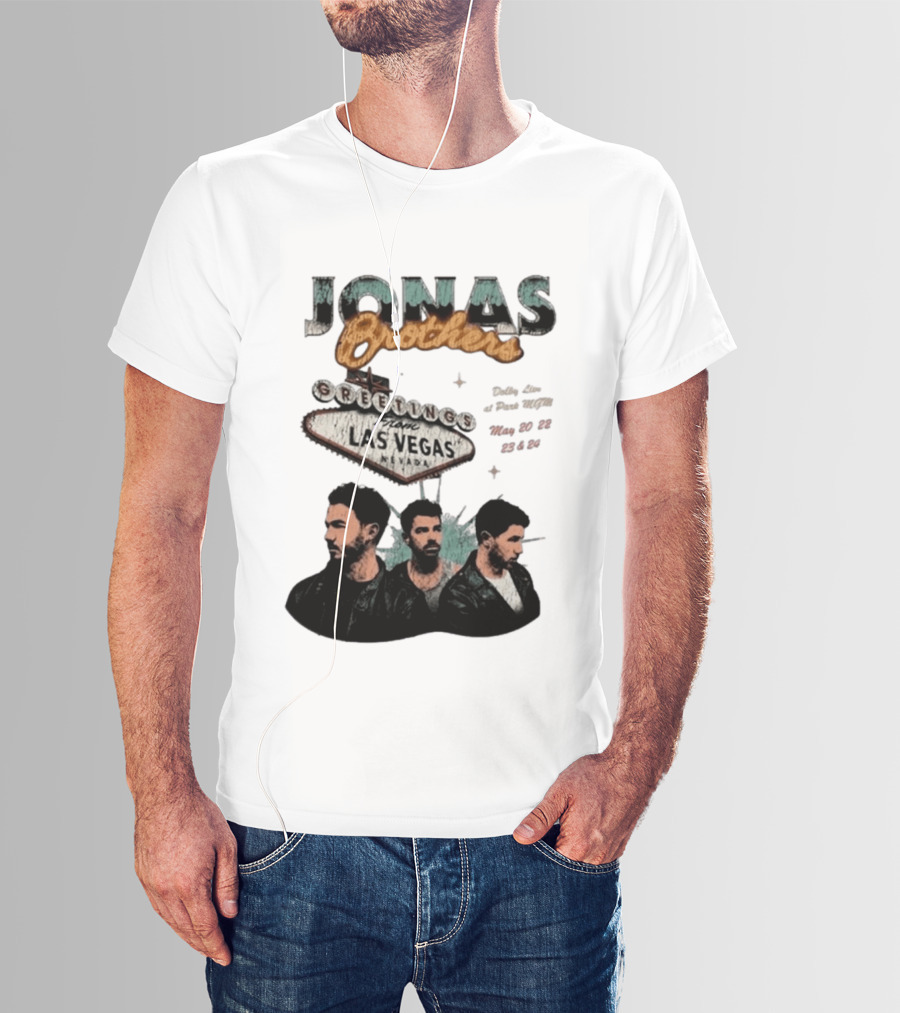 Jonas Brothers Greetings From Las Vegas Nevada May 17 18 2026 Event T-Shirt