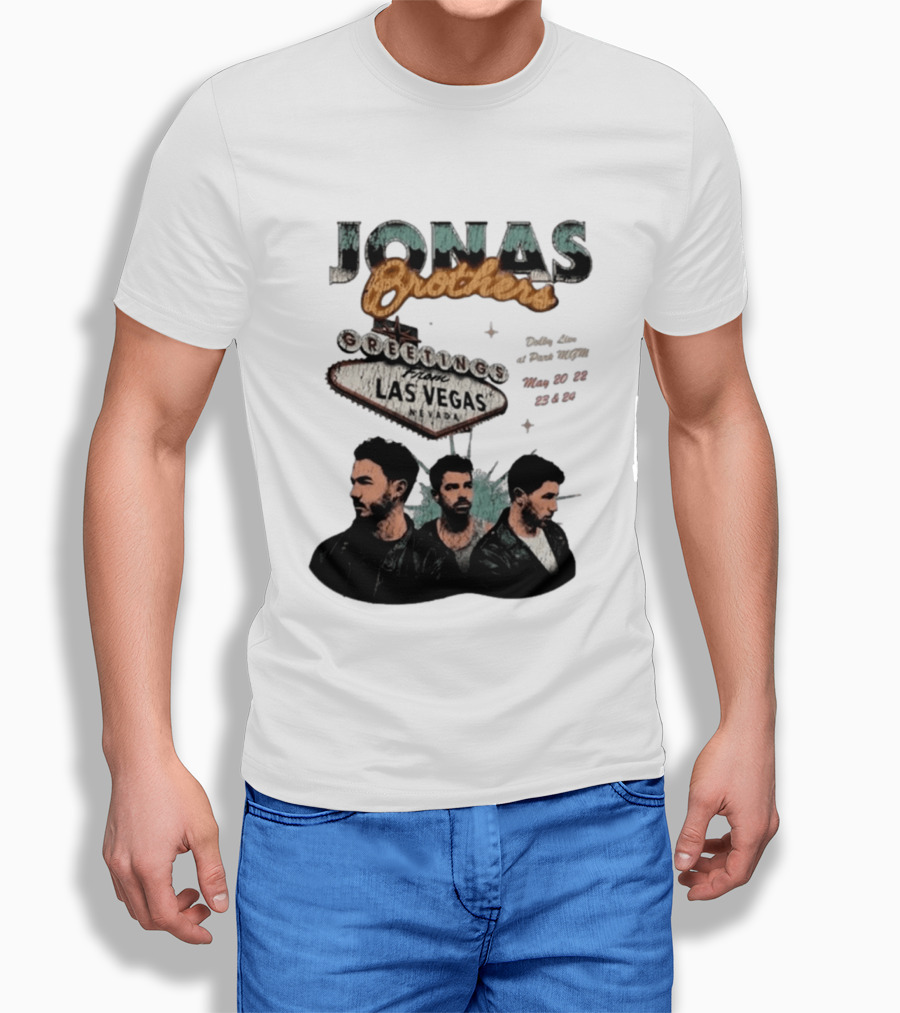 Jonas Brothers Greetings From Las Vegas Nevada May 17 18 2026 Event T-Shirt
