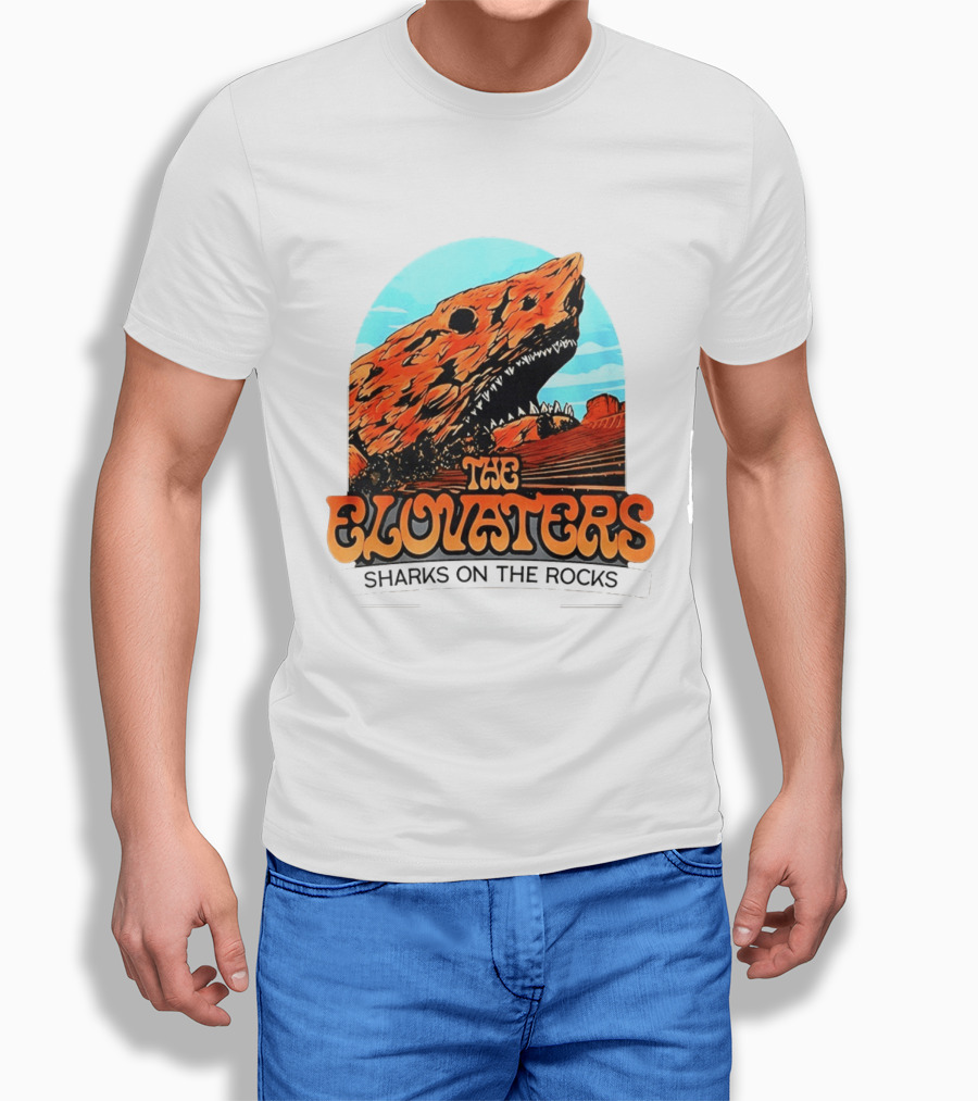 The Elovaters Sharks On The Rocks Red Rocks Amphitheatre Morrison Co May 2026 T-Shirt