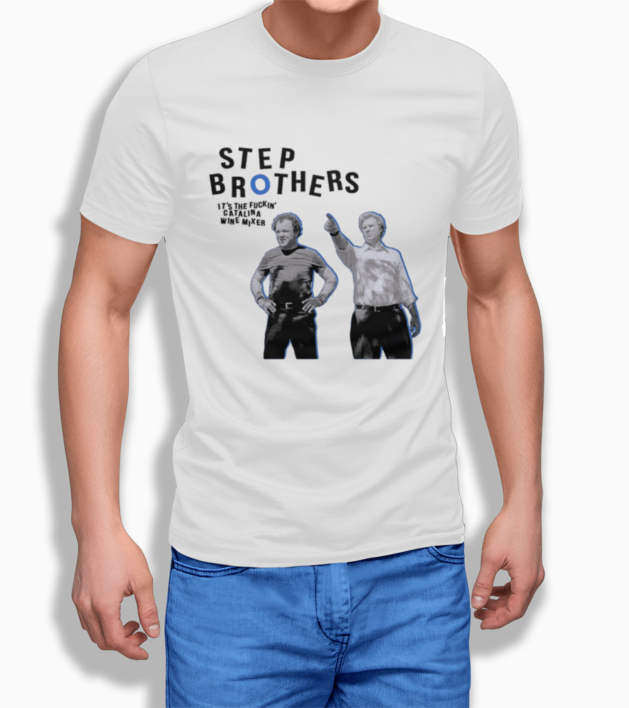 Step Brothers Will Ferrell John C Reilly Catalina Wine Mixer T-Shirt