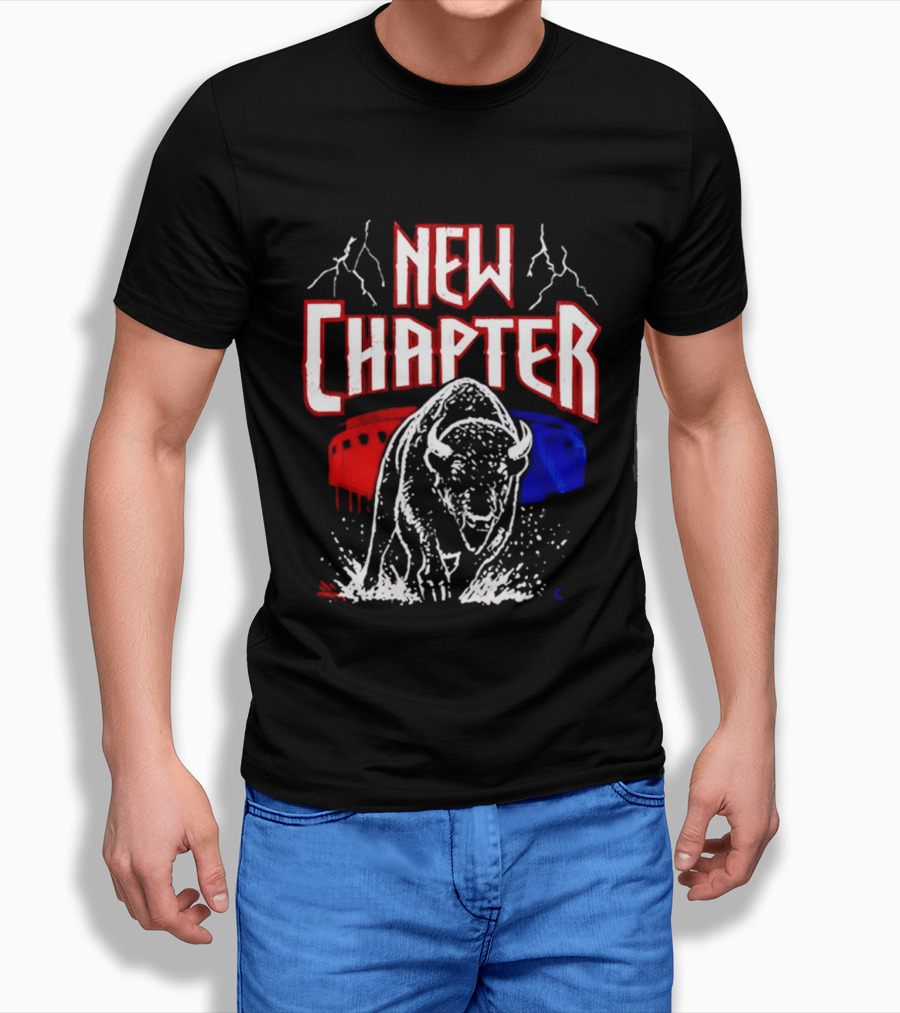 Buffalo Bills New Chapter 2026 New Season Game On Red Blue Buffalo Stadium T-Shirt