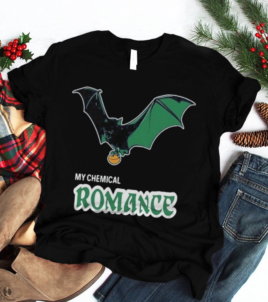 My Chemical Romance Bat Green Logo Philadelphia 08 15 2025 T-Shirt