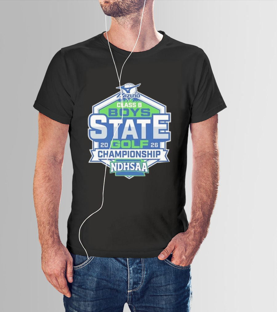 NDHSAA Mizuno Class B Boys State Golf Championship 2026 T-Shirt