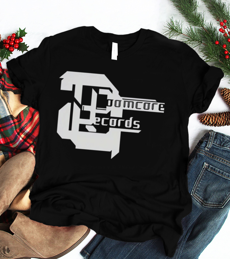 Doomcore Records Bold Stylized T-Shirt