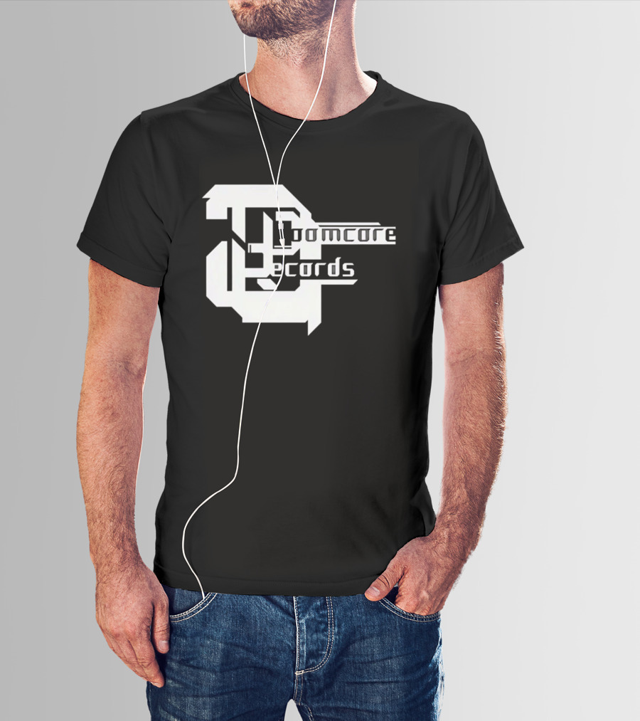 Doomcore Records Bold Stylized T-Shirt
