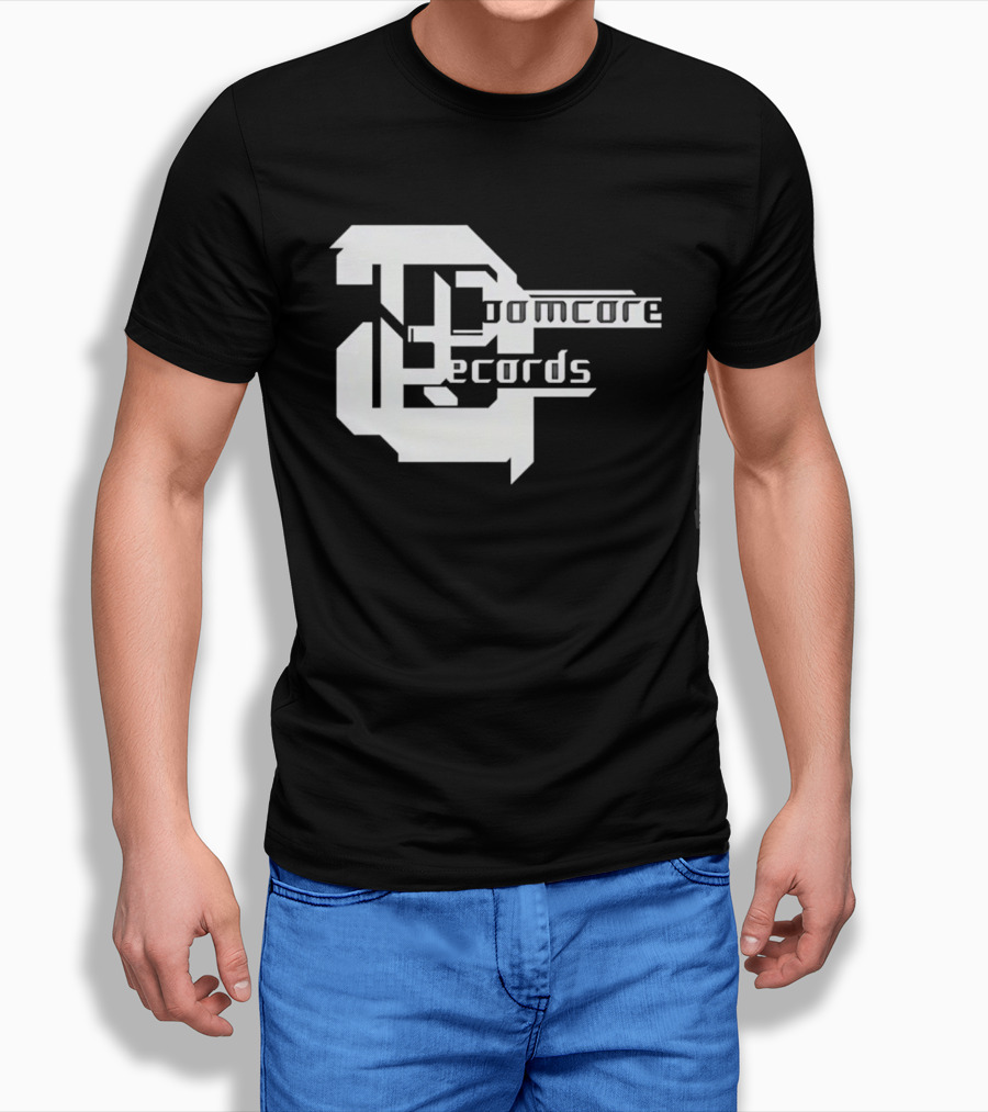 Doomcore Records Bold Stylized T-Shirt