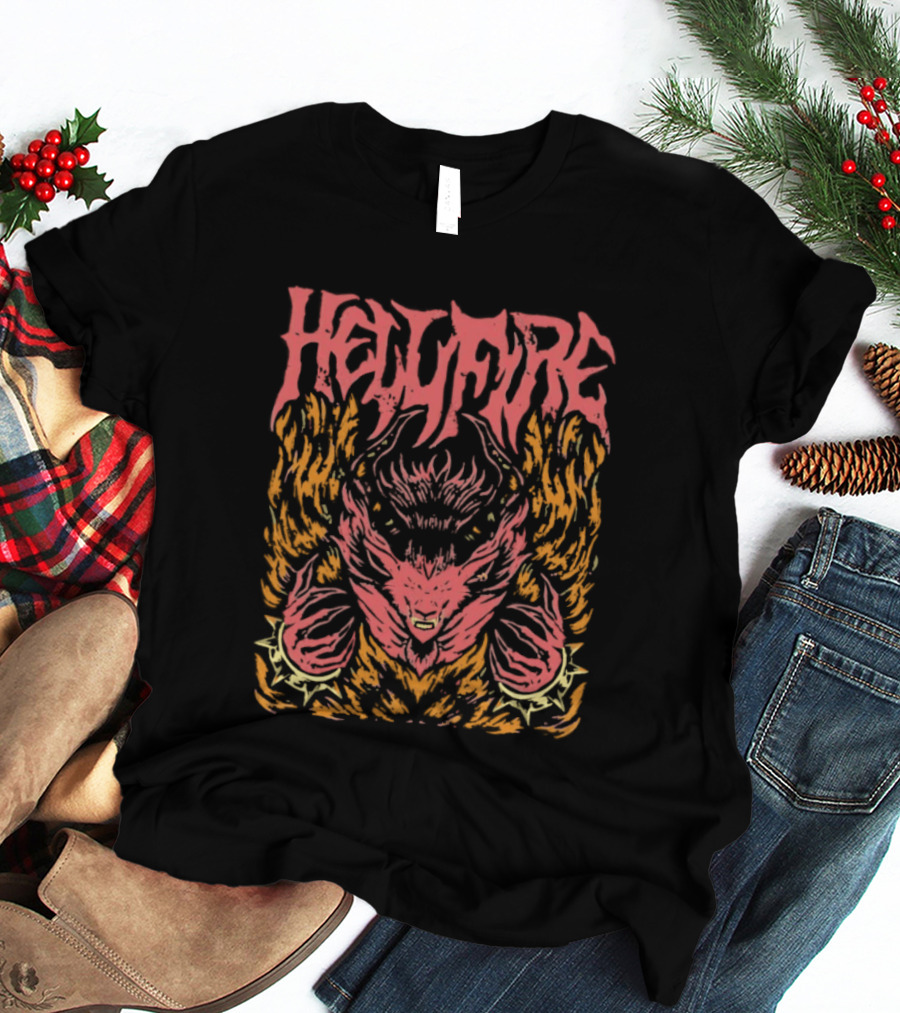 Hellfire Final Fantasy Phoenix Summon Flame Art Elemental T-Shirt