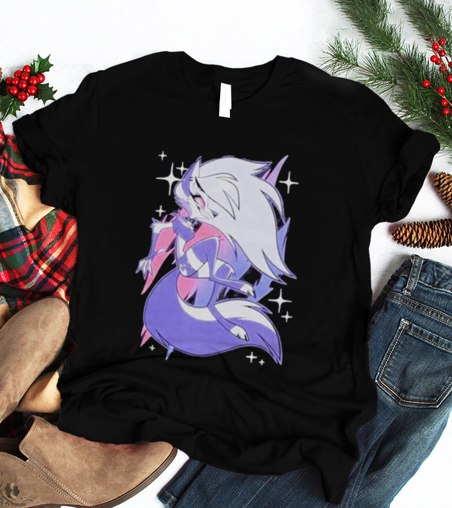Helluva Boss Loona Bisexual Pride Character Sparkling Aesthetic T-Shirt