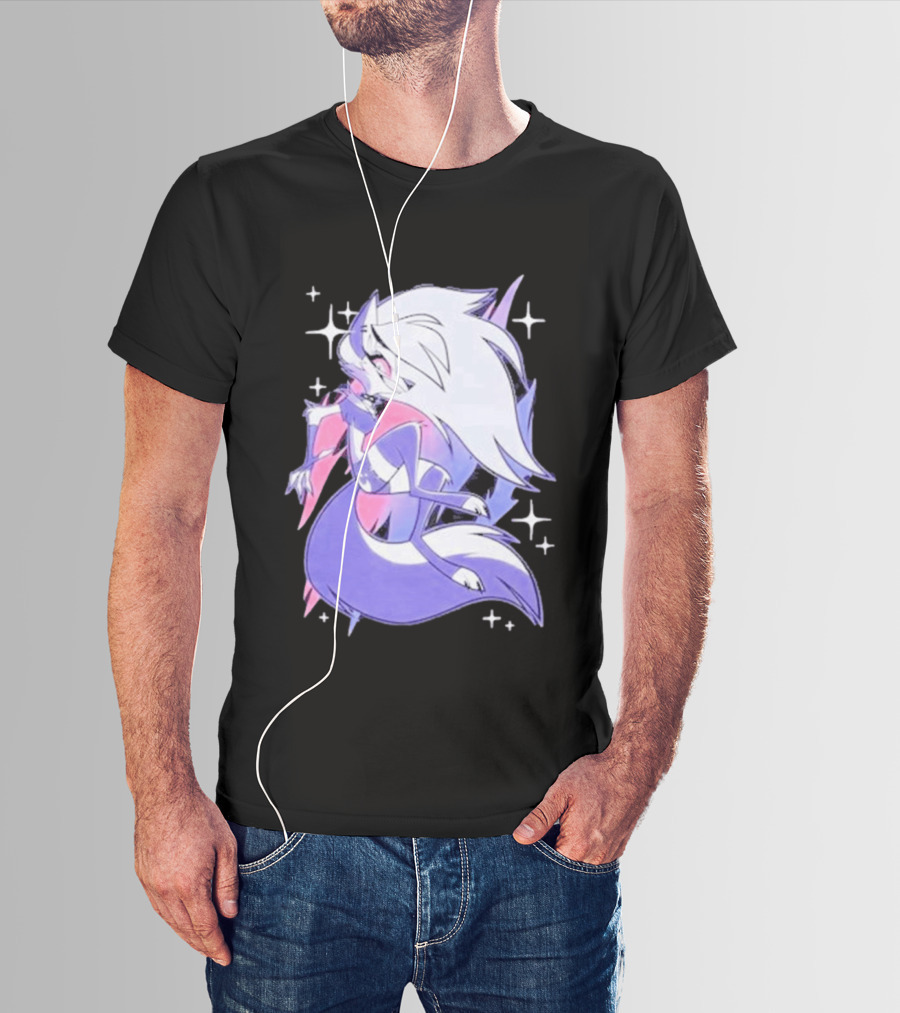 Helluva Boss Loona Bisexual Pride Character Sparkling Aesthetic T-Shirt