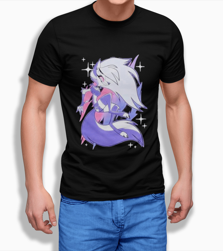 Helluva Boss Loona Bisexual Pride Character Sparkling Aesthetic T-Shirt