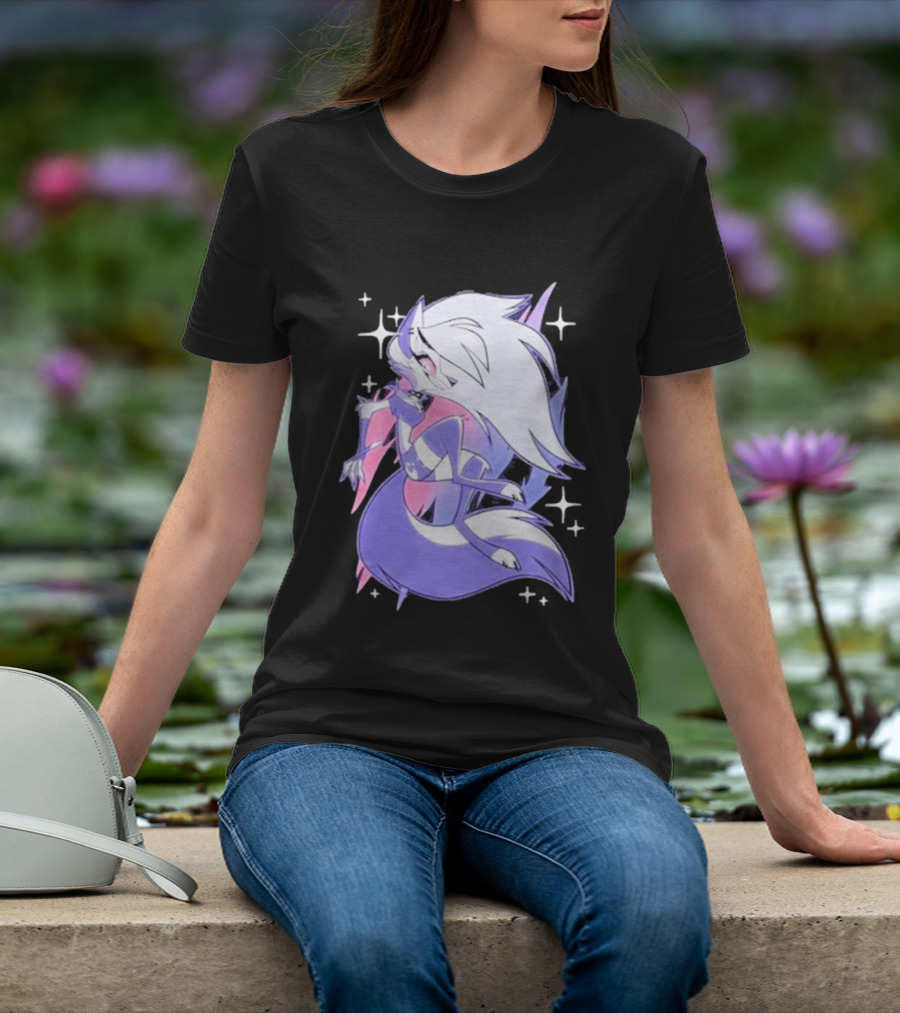 Helluva Boss Loona Bisexual Pride Character Sparkling Aesthetic T-Shirt