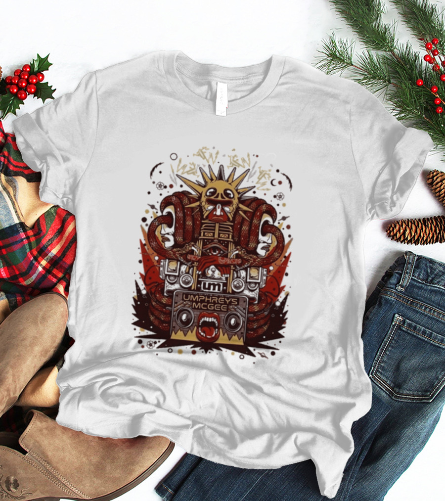 Umphrey's Mcgee Summer Tour 2026 Skeleton And Sunburst T-Shirt