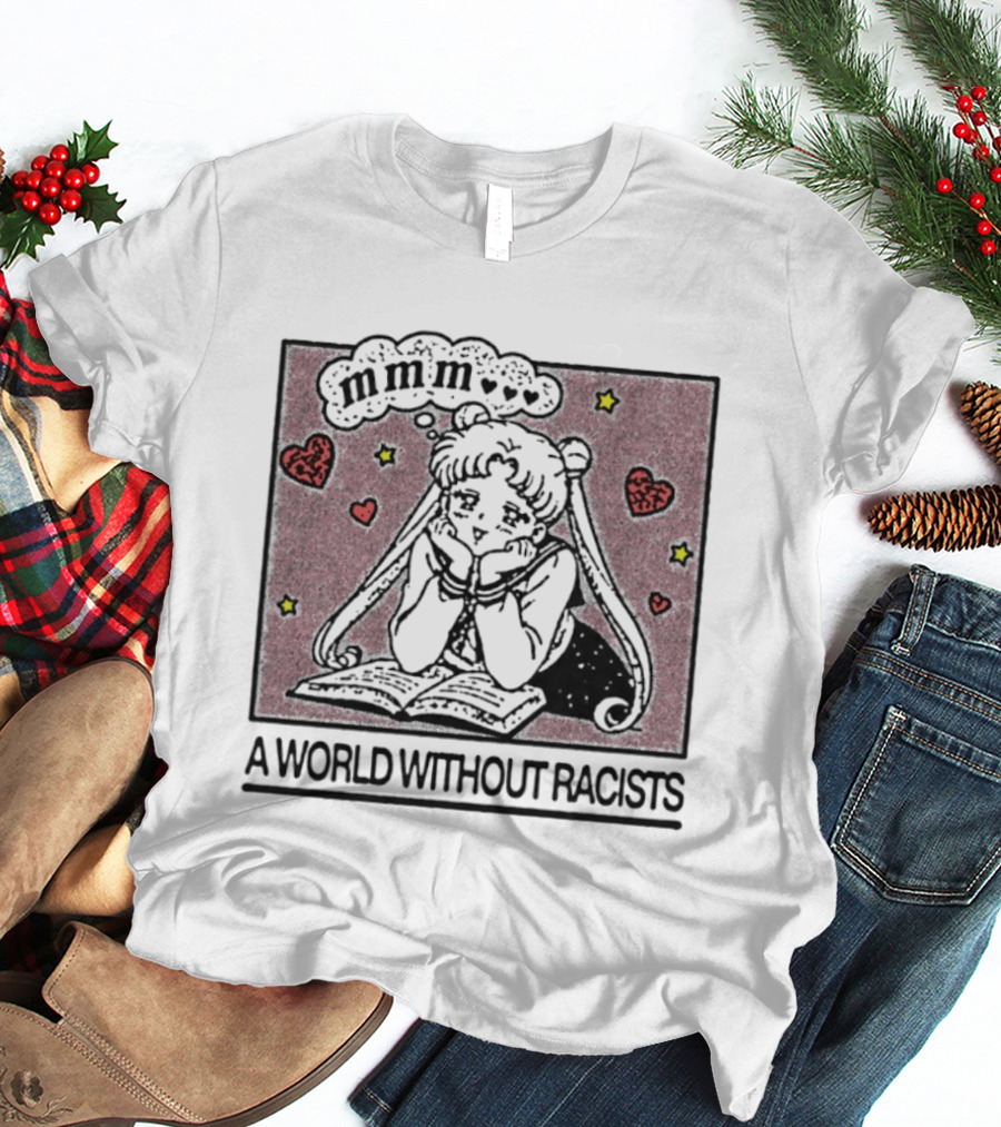 Usagi Tsukino Sailor Moon A World Without Racists Anime T-Shirt