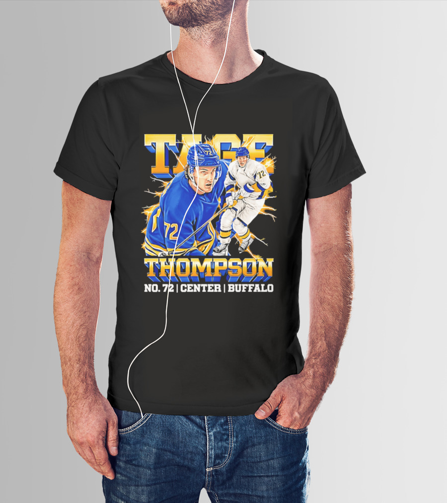 Tage Thompson No. 72 Buffalo Center T-Shirt
