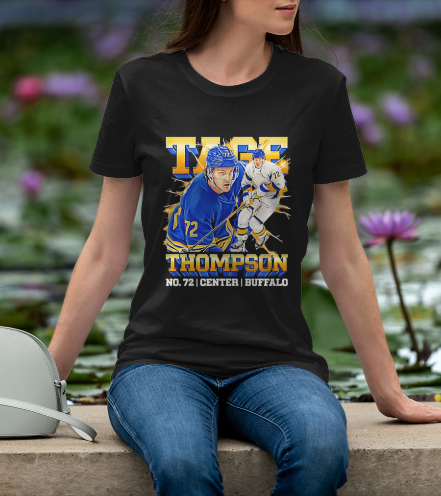 Tage Thompson No. 72 Buffalo Center T-Shirt