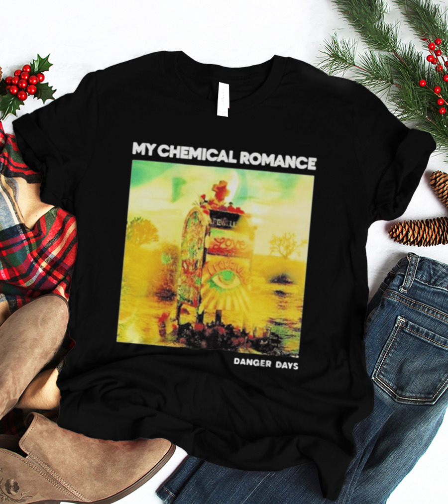 My Chemical Romance Danger Days Album Art Neon Desert Mailbox T-Shirt