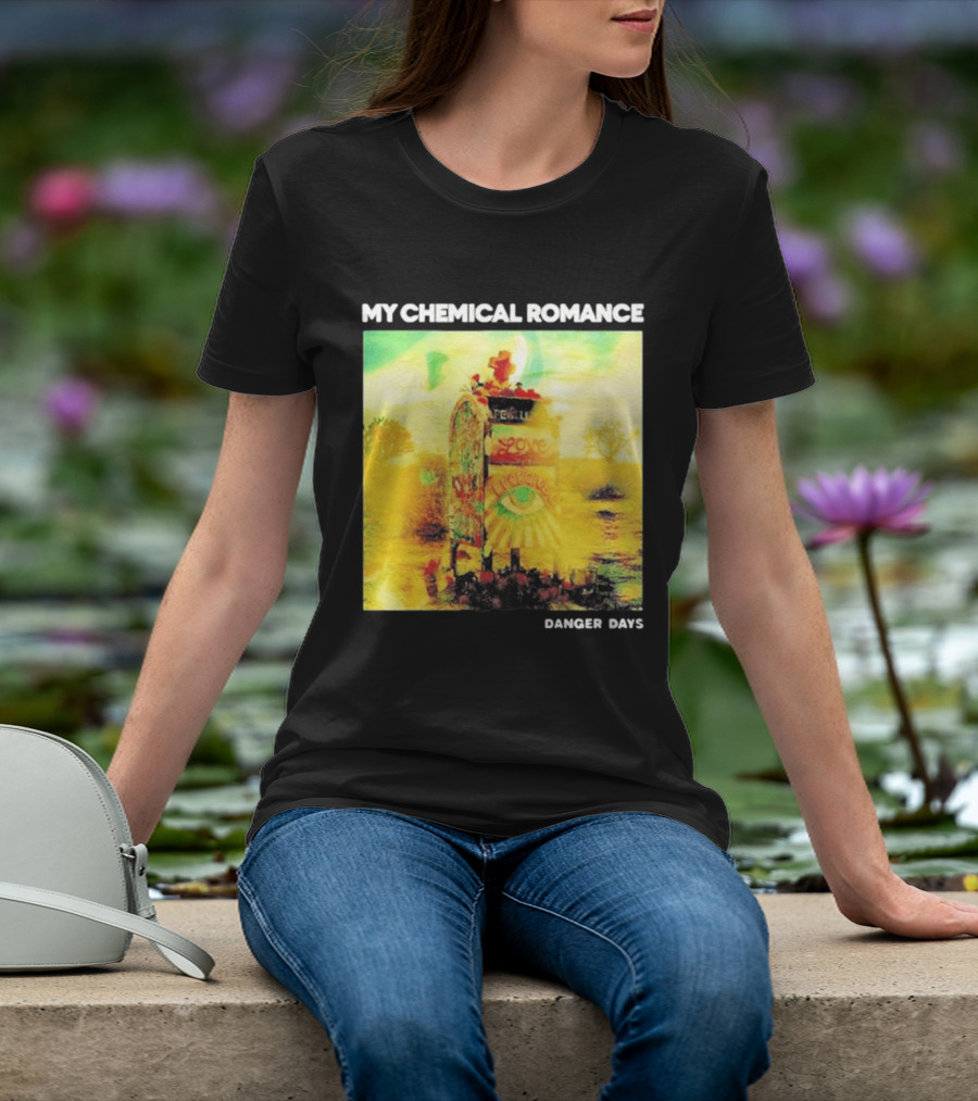 My Chemical Romance Danger Days Album Art Neon Desert Mailbox T-Shirt