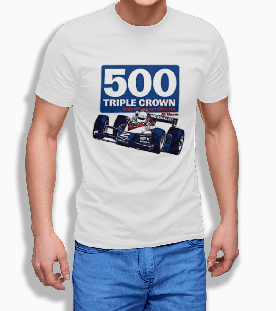 500 Triple Crown Al Unser Indy Pocono Ontario Racing T-Shirt