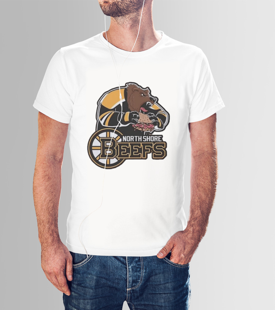 Boston Bruins North Shore Beefs Bear Sandwich T-Shirt