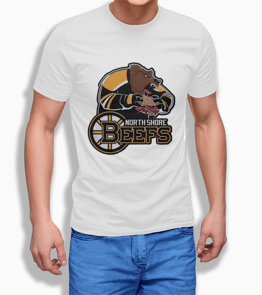 Boston Bruins North Shore Beefs Bear Sandwich T-Shirt