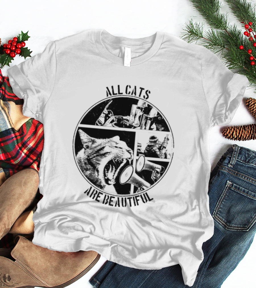 All Cats Are Beautiful Cat And Soldier T-Shirt