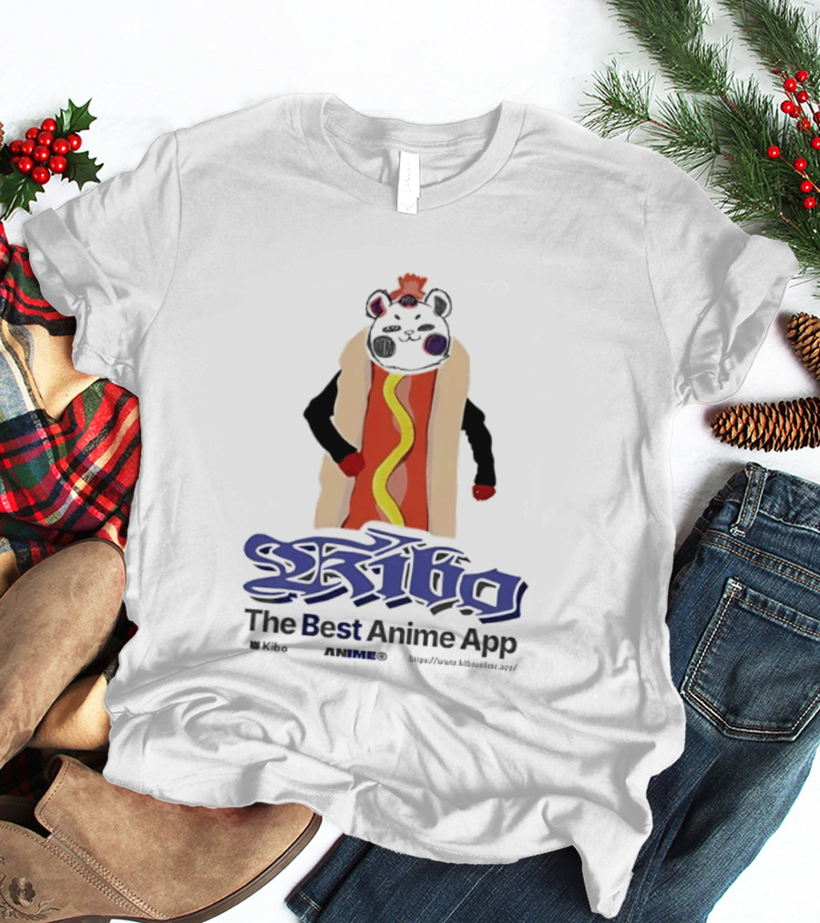 Kibo Anime App Hot Dog Character The Best Anime App T-Shirt