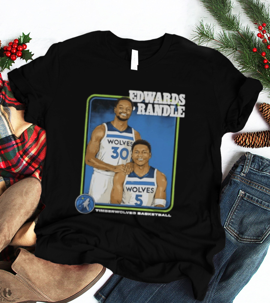 Edwards Randle Wolves 30 5 Basketball Duo T-Shirt