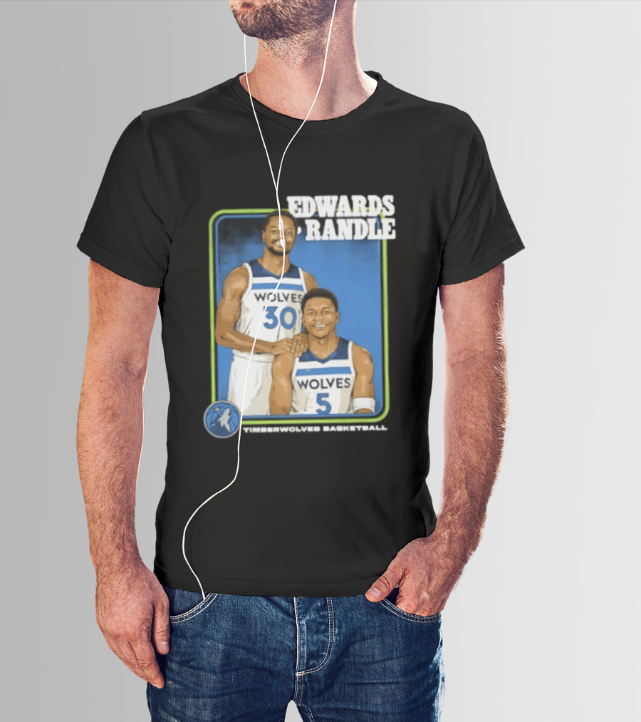 Edwards Randle Wolves 30 5 Basketball Duo T-Shirt