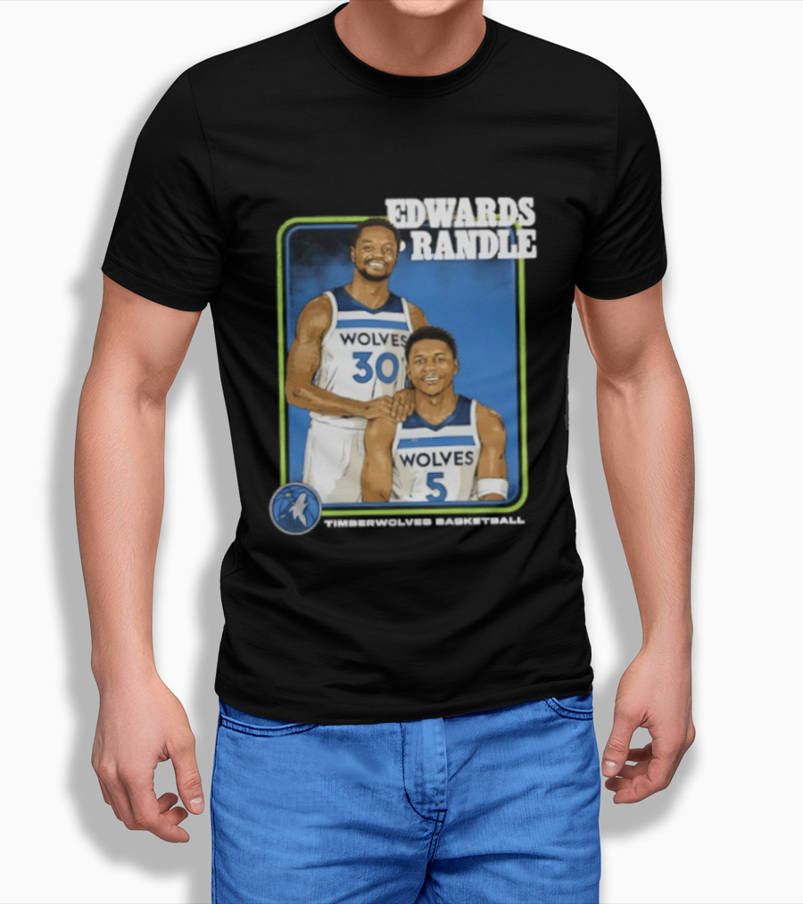 Edwards Randle Wolves 30 5 Basketball Duo T-Shirt