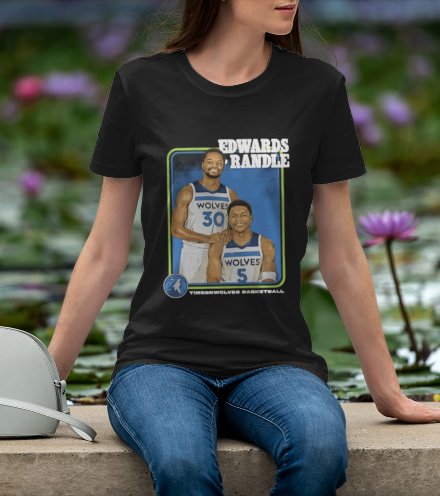Edwards Randle Wolves 30 5 Basketball Duo T-Shirt