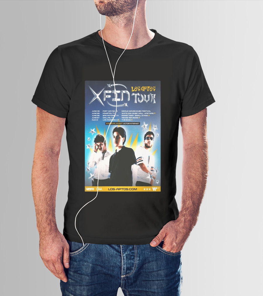 Los Aptos X Fin Tour 2026 Special Guest Victor Internet T-Shirt