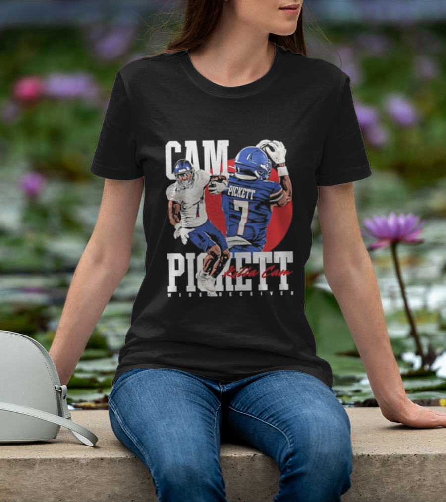 Cam Pickett Killa Cam Kansas Jayhawks Wide Receiver Football T-Shirt