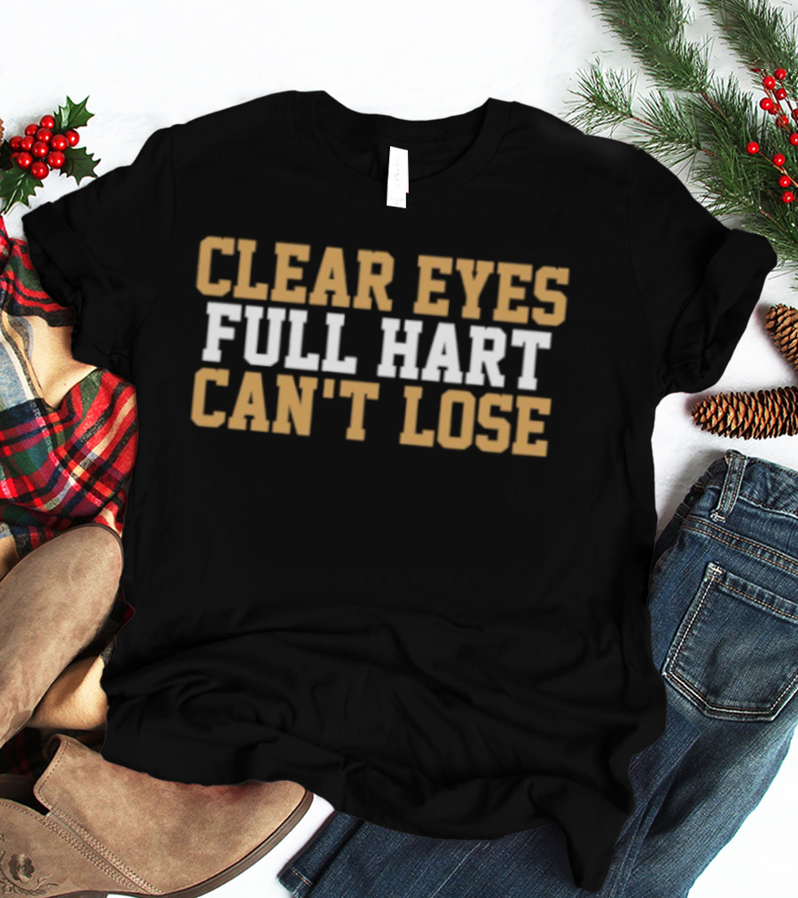 Clear Eyes Full Hart Can't Lose Vegas Golden Knights Carter Hart T-Shirt
