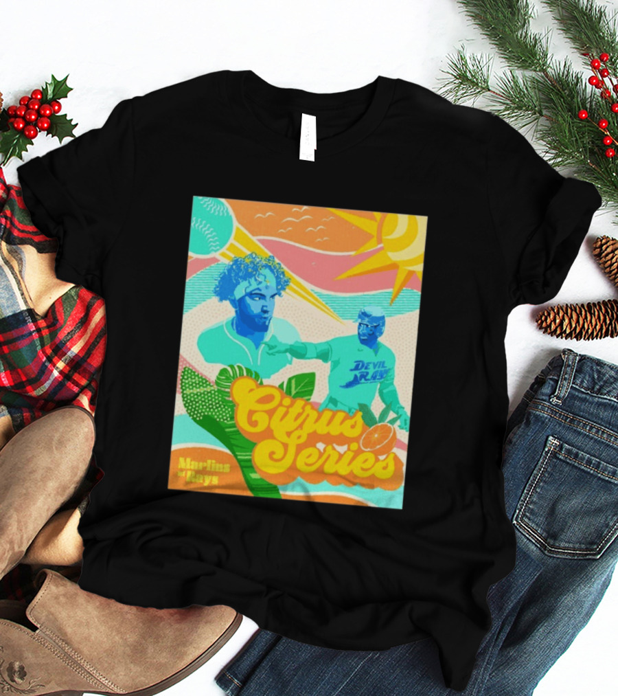 Citrus Series Miami Marlins Tampa Bay Devil Rays T-Shirt