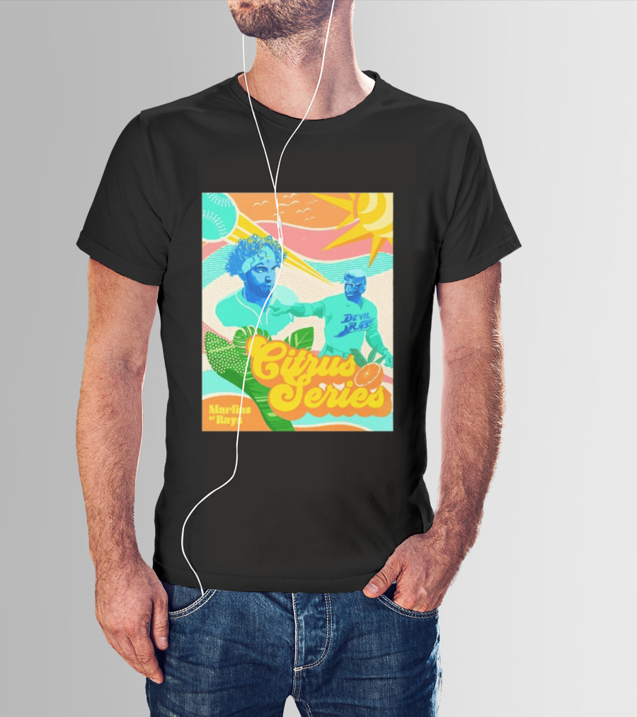 Citrus Series Miami Marlins Tampa Bay Devil Rays T-Shirt